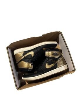 Jordan 1 High Black Metallic Gold